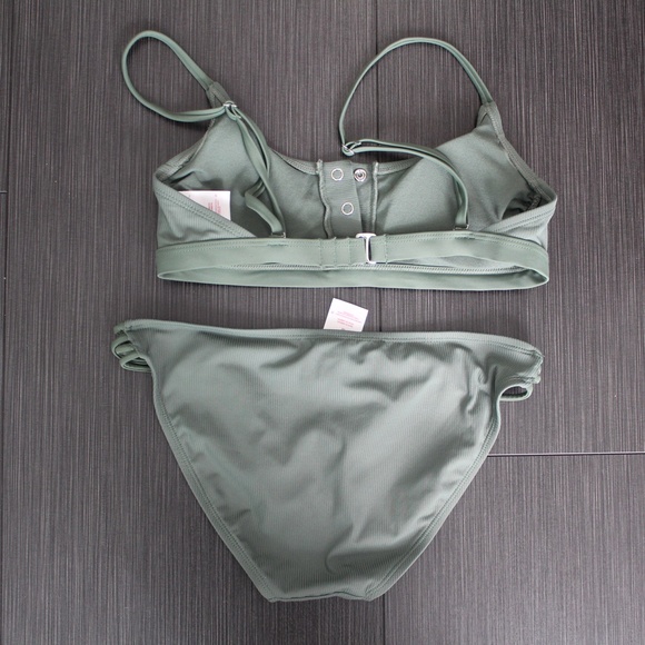 Button Front Two Piece Bikini Swimsuit Target - Picture 2 of 2